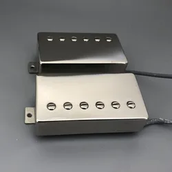Alnico 5 Humbucker Electric Guitar Pickups 4 Wires Coil Split Type Chrome Cover