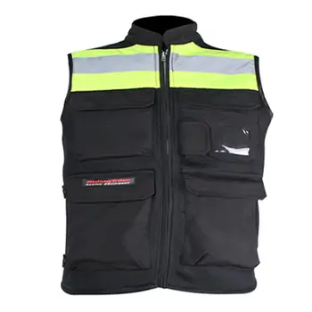 

HobbyLane Professional Security Reflective Vest Pockets Design Reflective Vest High Visibility Safety Straps Outdoor Cycling Zip