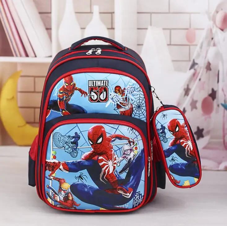 Disney-mochilas escolares de Frozen para niños y niñas, Mochila impermeable para escuela primaria
