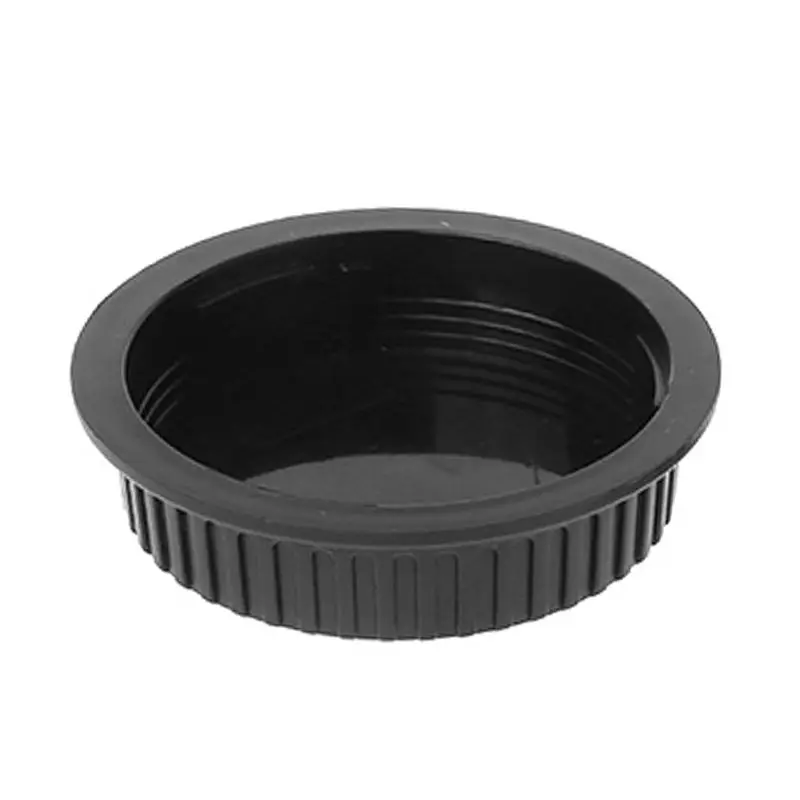 Rear Lens Body Cap Camera Cover Set Dust Screw Mount Protection Plastic Black Replacement for Canon EOS EF EFS 5DII 5DIII 6D - Цвет: Lens cap