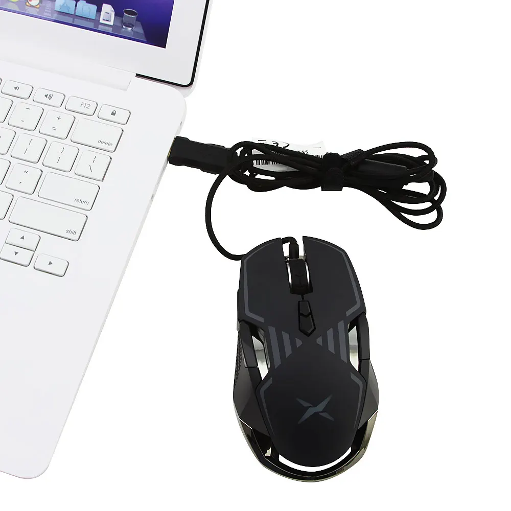 Вертикальная мышь Delux M628 USB Проводная Мышь RGB Эргономика Opitical Mice16000DPI Регулируемый