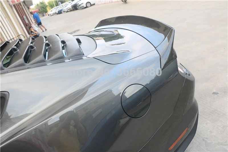 

Car Styling Carbon Fiber Rear Roof Spoiler Tail Trunk Spoiler Wing Boot Lip Molding For Ford Mustang 2015 2016 2017 2018 2019