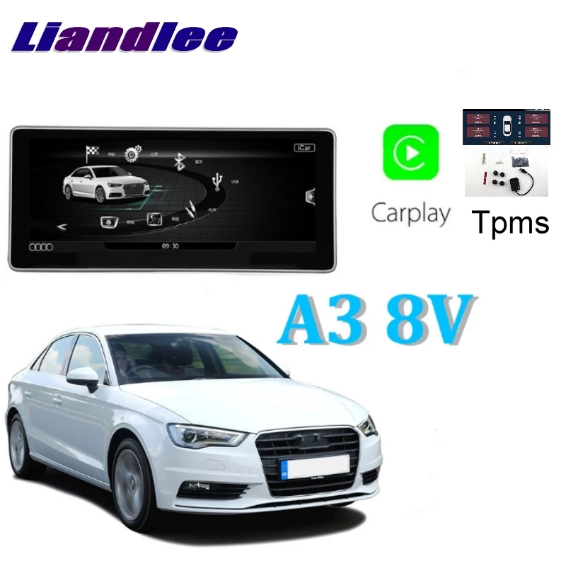 Liandlee автомобильный мультимедийный плеер NAVI 8,8 дюймов для Audi A3 8V 2013~ CarPlay TPMS Радио Стерео gps навигация