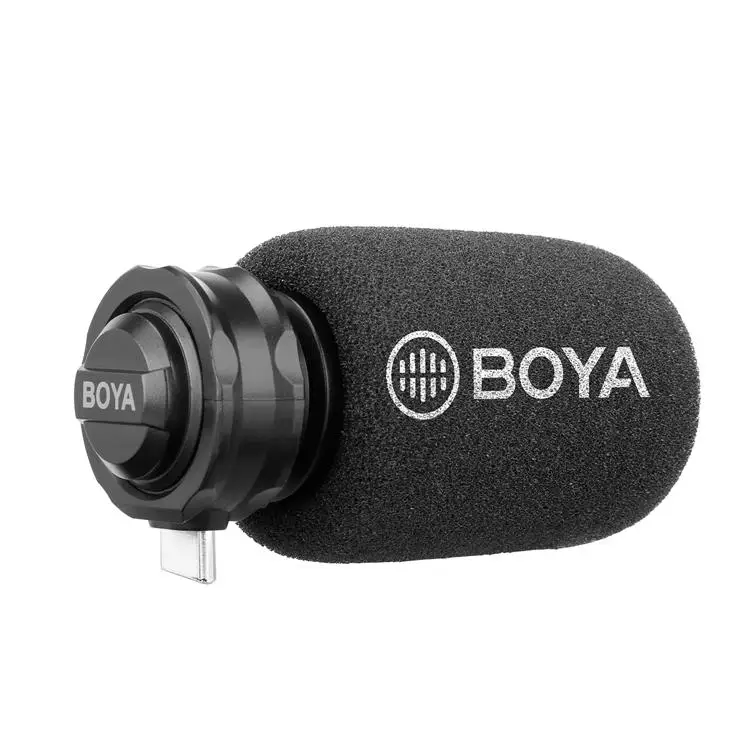 

BOYA BY-DM100 Digital Stereo Phone Microphone Condenser Android Record Microphone with Type-C Port for Recording Interview Live