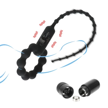 OLO Urethral Vibrator Catheter Penis Plug Silicone Horse Eye Vibrating Urethra Sound Dilator Sex Toys for Men Masturbator 3