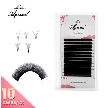 

AGUUD 10 Trays/Lot Blooming Self-Fan Eyelash Extensions Easy-fanning Lashes 2D-10D Automatic Flowering Lashes Extension Supplies