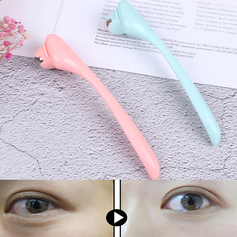 Women Vibration Dark Circle Nutrition Portable 360 Degree Manual Eye Massager Ball Massage Roller Random Color
