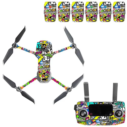 Граффити наклейка Skins Комплект для DJI Mavic 2 Drone Body sticker пустынный камуфляж наклейки аксессуары для кожи Mavic 2 PRO/Zoom
