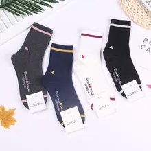 Однотонные полосатые носки с принтом в виде покера, повседневные Клубные Модные Оригинальные Осенние женские хлопковые удобные дышащие носки