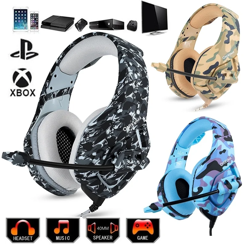 

2020 Latest Version Surround Stereo HiFi Pro Gaming Headset with HD Mic for PS4 XBOX PC Games Computers Game Virtual Sound Gamer