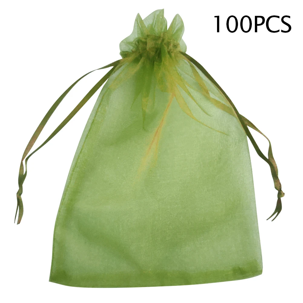 100Pcs Prevent Grape Fruit Mosquitoes Bag Anti Bird Drawstring Net Pest Control Pouch Storage Net Plant Protective Net Pest