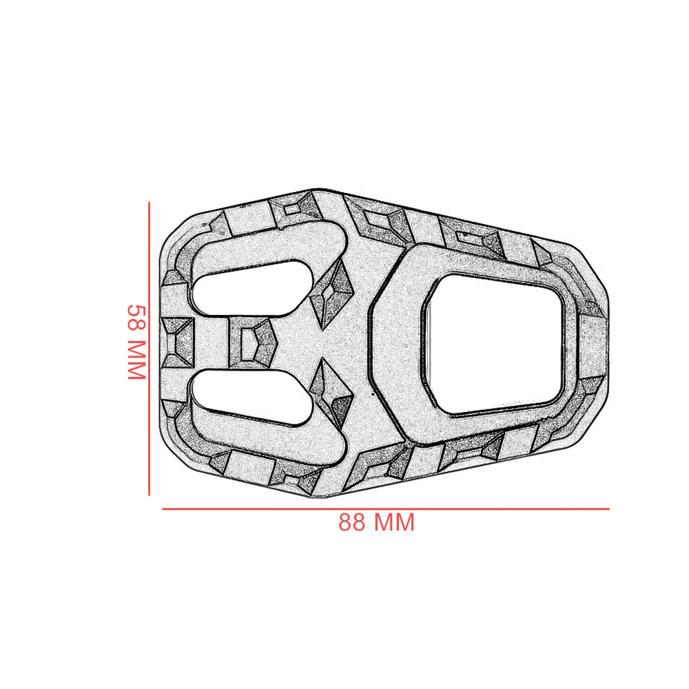 MTKRACING для CRF1000L Африка Twin заготовки широкий подножки педали расширение подножки