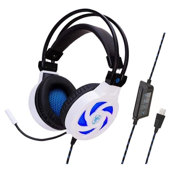 

Ear Headphones Backlight Gaming Headset SY855MV USB 7.1 Channel Over