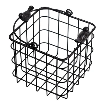 

Nordic Iron Storage Basket European Desktop Finishing Storage Basket Wire Basket Sundries Small Basket Portable Metal Basket