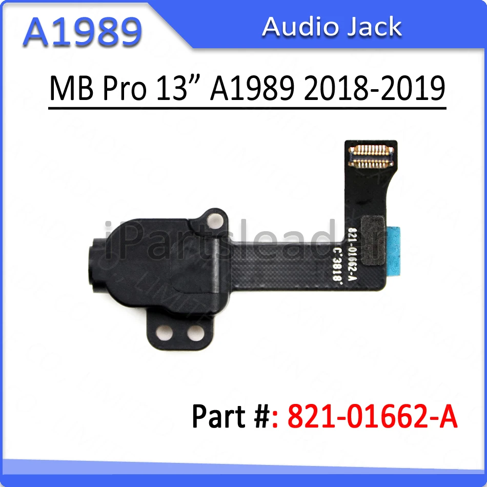 Аудиоразъем для Apple MacBook Pro A1989 13 дюймов черная плата 821-01662-A 2018 2019 год | Компьютеры и