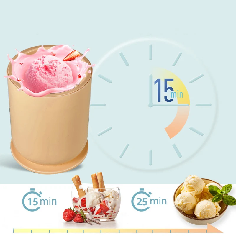 Mini Express Soft Serve Ice Cream Makers Automatic Sorbetiers Production Machine Home Portable Icecream Freezer Manufacturers 2