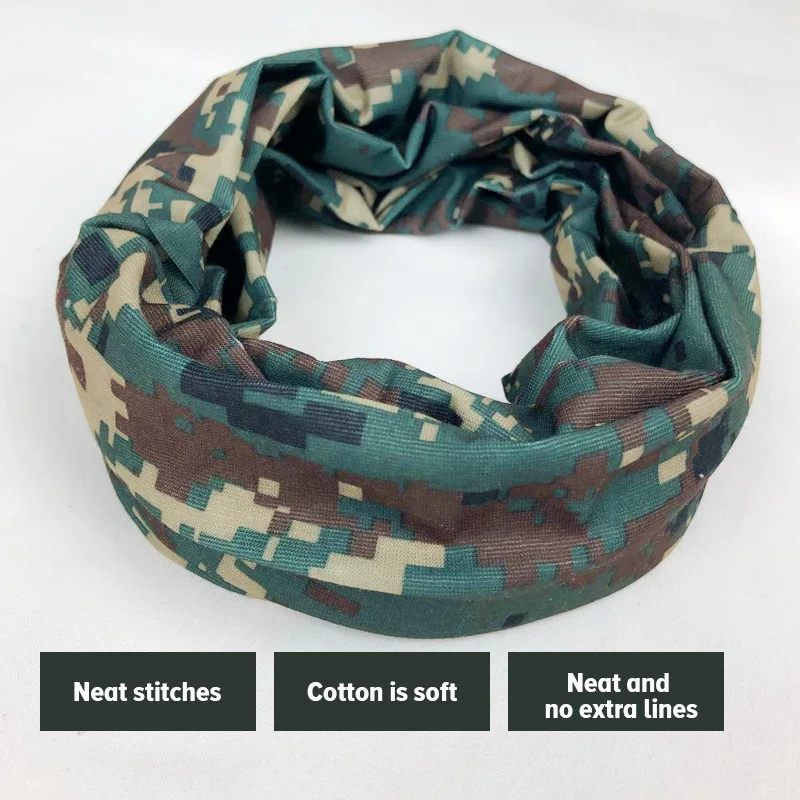 Outdoor Mountaineering Ice Silk Scarf Camouflage Magic Headband Cycling Mask Sun Protection Neckerchief Cover Square Scarf Kj900 6
