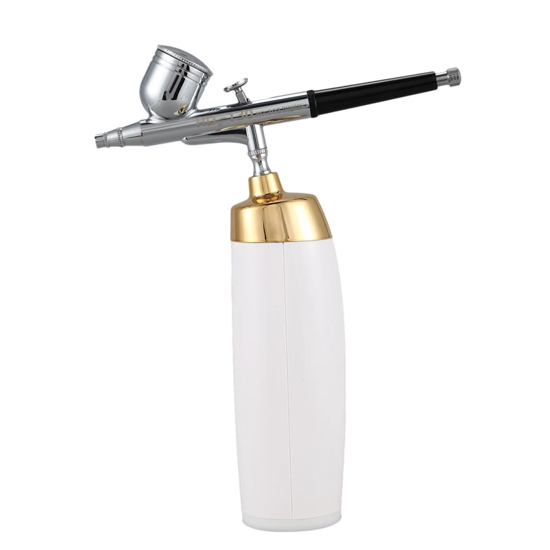 

Wireless Airbrush Kit with Rechargeable Airbrush Compressor Big Capacity Ink Cup Spray Pen for Nail Art,Face Paint,Cake Colori