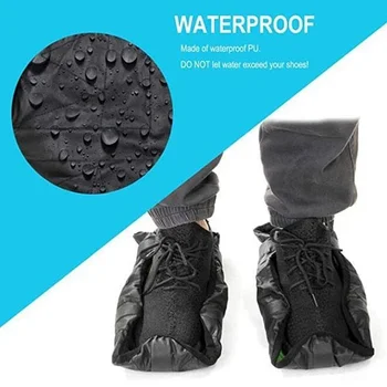 

Hands-free Reusable Shoe Covers Automatic Parcel Lazy Waterproof Foot Cover Reusable Step Sock Carpet Protectors a Pair