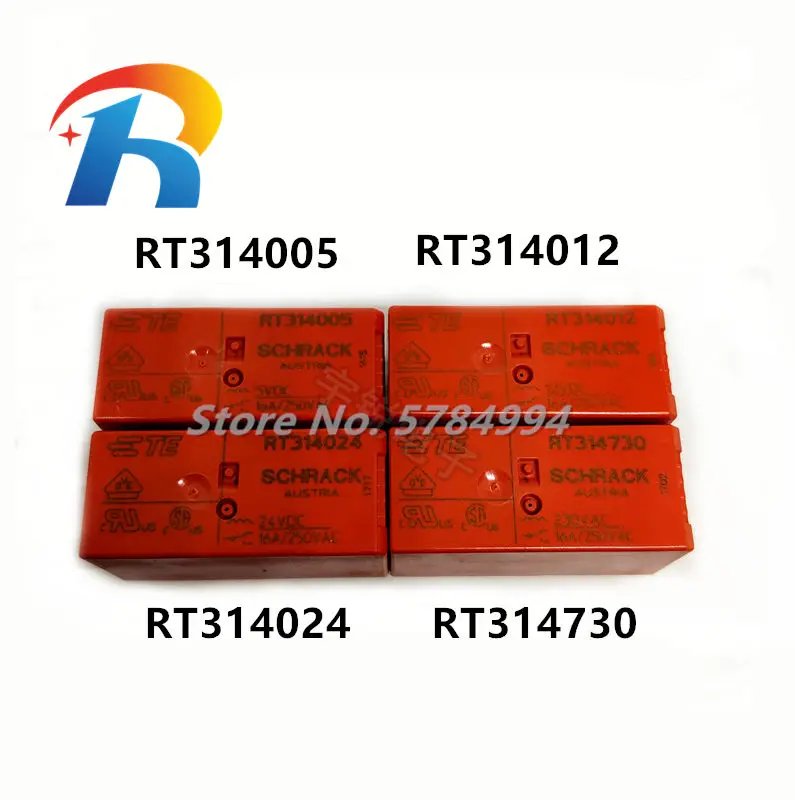 5 шт./лот 100% Новый оригинальный TE SCHRACK RT314005 5VDC RT314012 12VDC RT314024 24VDC RT314730 230VAC 16A250VAC DIP8