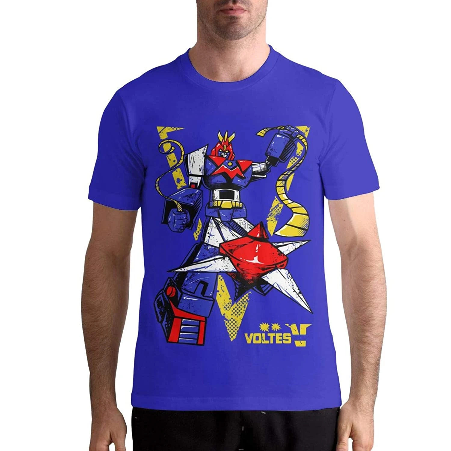 Спортивная красивая футболка с машинкой Voltes V Mans | Мужская одежда