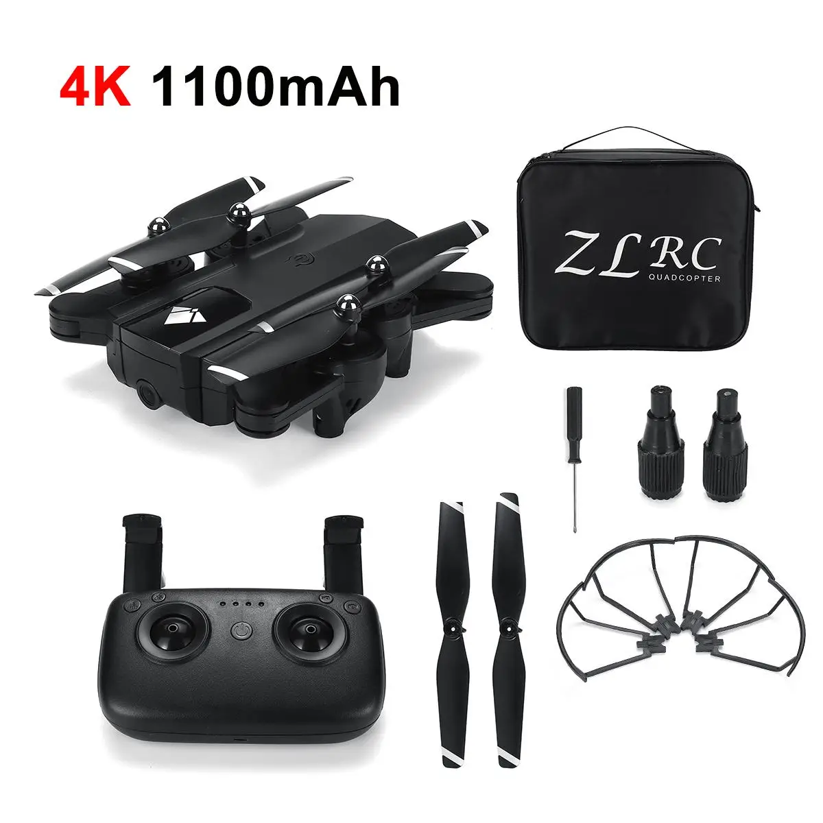SG900 FPV камера Дрон 4K камера оптический поток селфи Дрон складной Wifi Квадрокоптер вертолет Дрон дроны профессиональный - Цвет: black 1100mAh bag