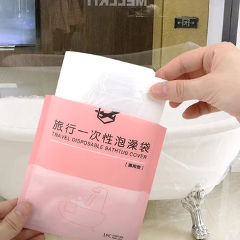 

10pcs Hotel Spa Thickened Accessories Plastic Folding Bathing Cover Travel Household Disposable Transparent Salon Portable