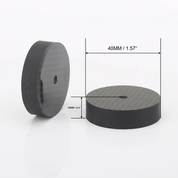 

Audiocrast 40MM*10MM Carbon Fiber Speaker Spike Pad Base Stand Protective