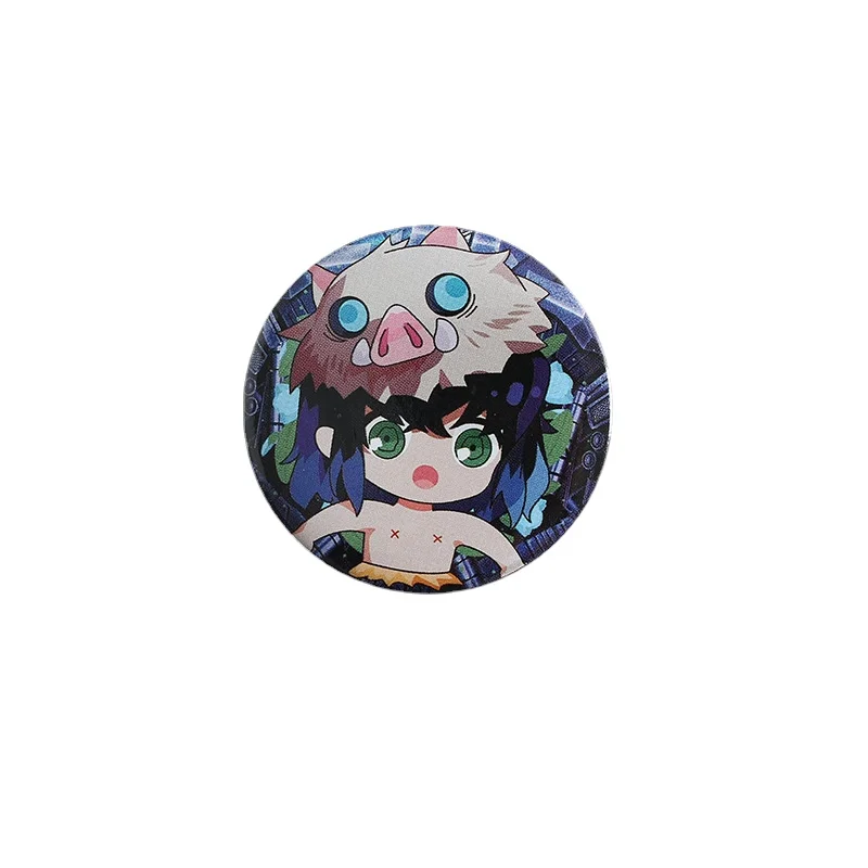 Anime Second element Q Version Badge Bar Butterfly Endure Tanjirou Fugang Yi Yong Shan Yi Yan Column Pendant Anime Peripheral