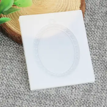 

Silicone Resin Soft Mold For Jewelry Making Rectangle White Mirror DIY Fashion Jewelry Accessories 6.3cm x 5.3cm, 2 PCs