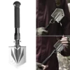 Stainless Steel Hiking Shovel Folding Outdoor Backpacking Digging Trowel with Grip Cover Outdoor Tools 1