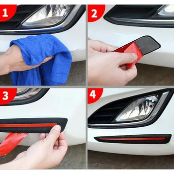 

Set Car Sticker Bumper Strips Bumper Kit Corner Protector Guard Universal