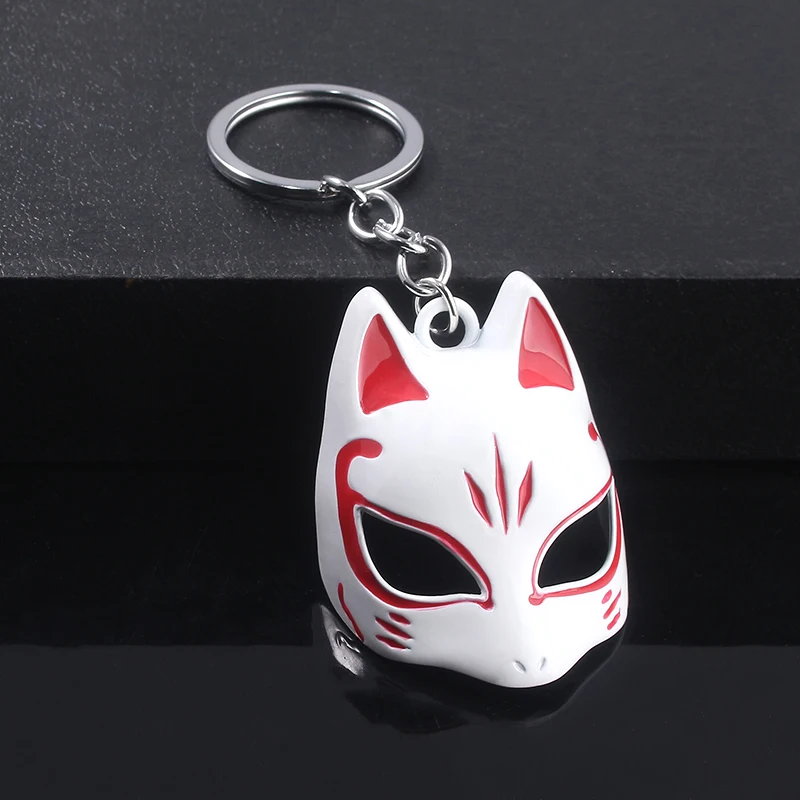 

3D Game Persona 5 Fox Keychain Pure manual assembly keyring men women charm Jewelry