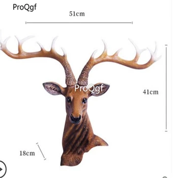 

ProQgf 1Pcs A Set deer lovely special head Statue meinilu