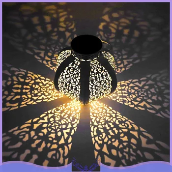 

Hanging Solar Projection Lights Outdoor Home Garden Solar Lights Lamps Retro Hanging Solar Lantern Projection Light with Handle