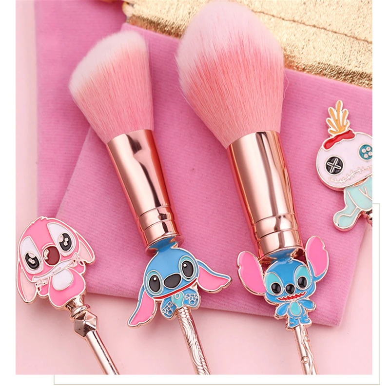 Disney-Pinceau de maquillage Stitch Cartoon Figure, Anime Cute Cosplay,  Modèle pour femme, Fille, Outil de pinceau de maquillage, Cadeaux pour  filles, 5 pièces par lot