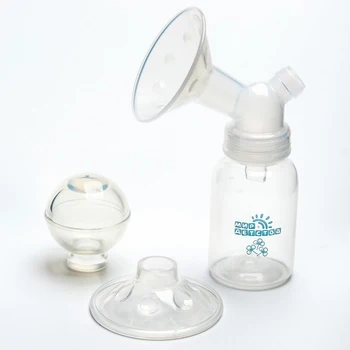 

Manual breast pump with milk container