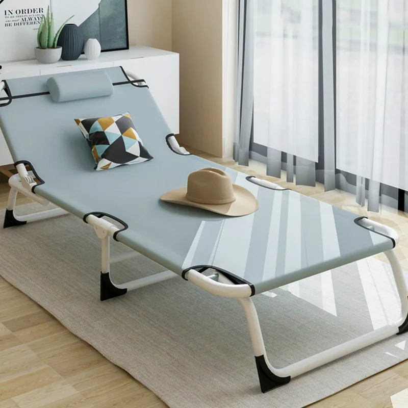 Multifunctionele Opvouwbare Bed Eenpersoonsbed Thuis Volwassen Lunch Bed Siësta Lounge Kantoor Eenvoudige Bed Marcheren Zorg
