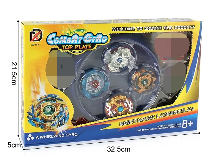 Арена Burst игрушка гироскоп Beyblade игрушка на zhan dou pan Xd168-6a логотип OEM красочная коробка