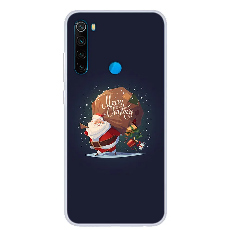 xiaomi leather case cover Redmi Note 8 T Ốp Lưng Giáng Sinh Ốp Lưng Silicone Funda Cho Xiaomi Mi 9T Note 10 Poco F2 Pro f1 Redmi 8A Redmi Note 7 8 Pro xiaomi leather case card Cases For Xiaomi