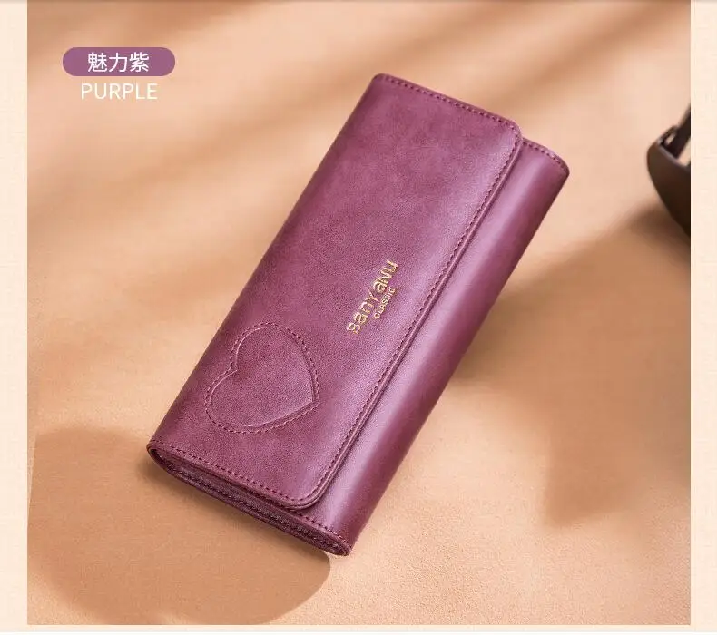 Лидер продаж, женский клатч, Дамская Большая вместительная сумка для денег, Дамский маленький кошелек, новинка, Коровья натуральная кожа, Женский Повседневный длинный кошелек