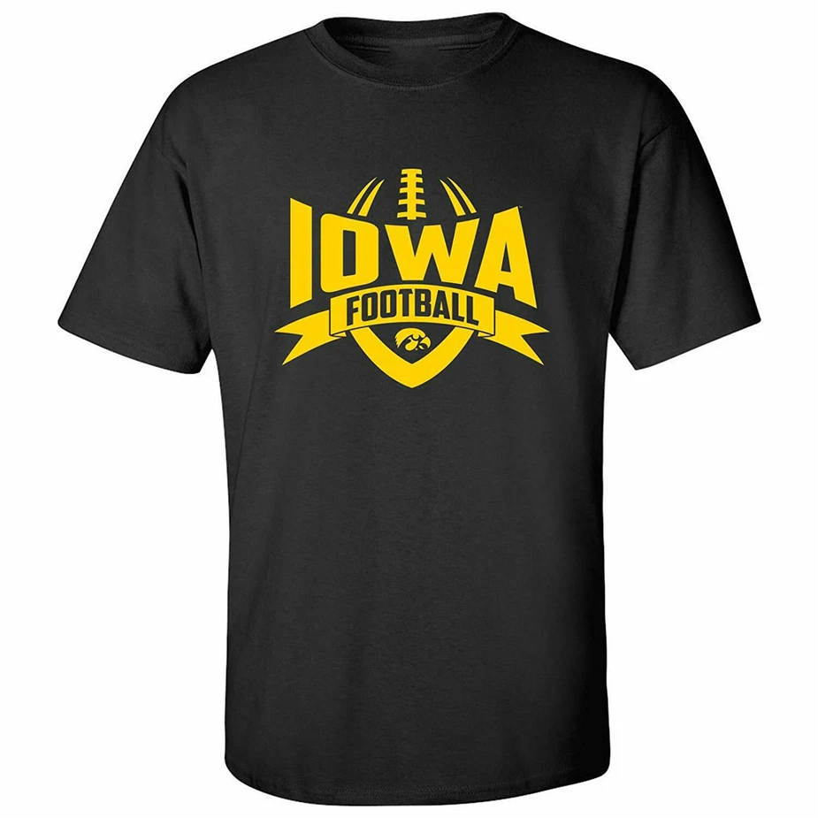 Футболка Iowa Hawkeyes Football Rush-черная футболка для дня рождения 37Th 30Th 40Th 50Th | Мужская