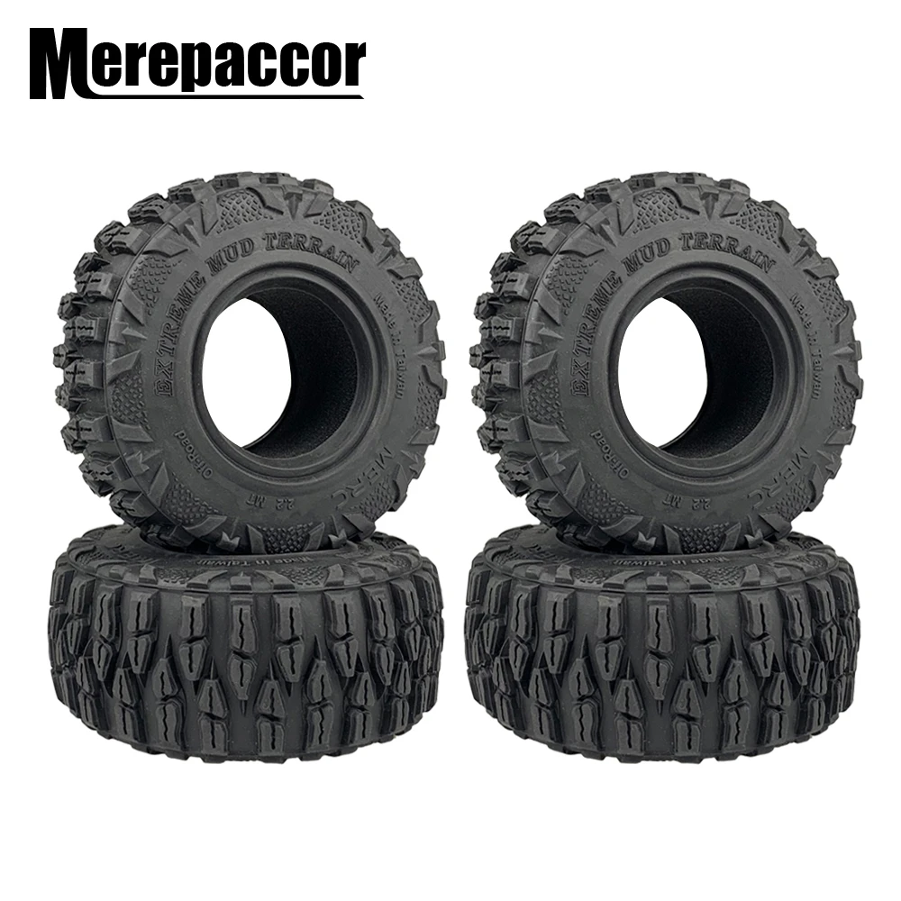 MEREPACCOR 4 шт. 2 &quotрезиновые шины 120 мм для 1/10 RC Гусеничный осевой SCX10 90046 trx4