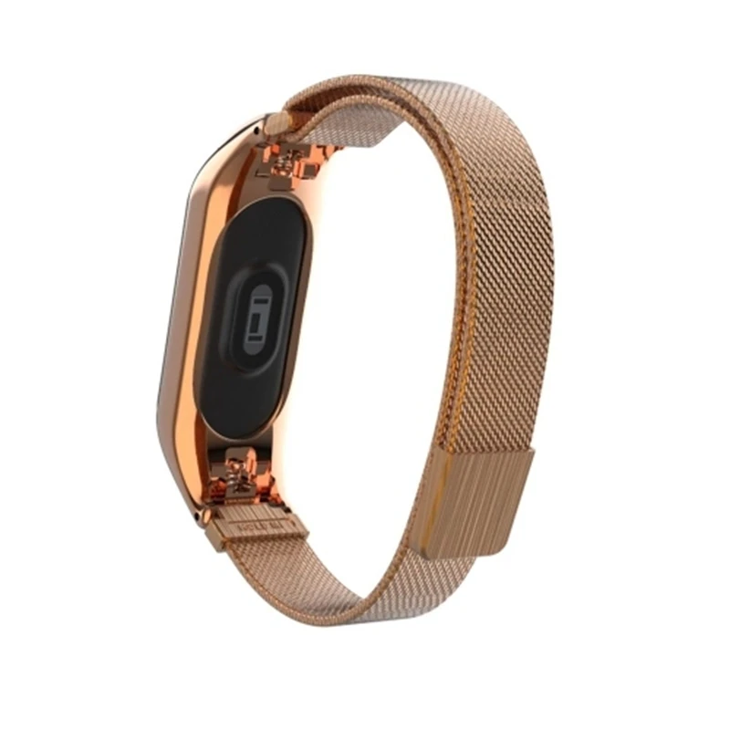 Сменный ремешок на запястье для Xiaomi Band 3 Магнитная поглощающая сталь с двойной крышкой с пряжкой