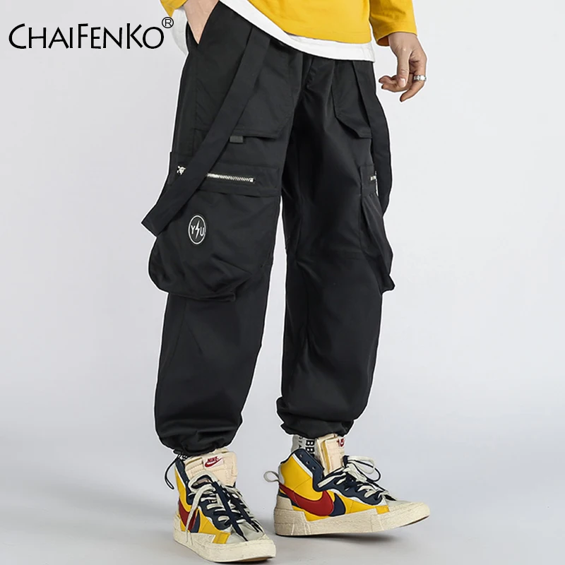 

Джоггеры CHAIFENKO в стиле хип-хоп, брюки-карго, модные штаны, уличная одежда, свободные брюки-султанки со множеством карманов, повседневные мужские брюки