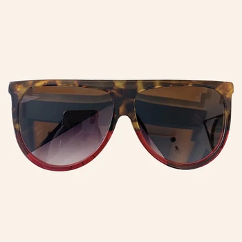 

Flat Top Oversized Women Sunglasses Retro Shield Shape Brand Design Big Frame Women Sunglasses UV400