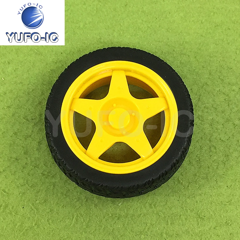 Rubber Wheel Robot Car Accessories Smart Car Tires Chassis Wheels SU 