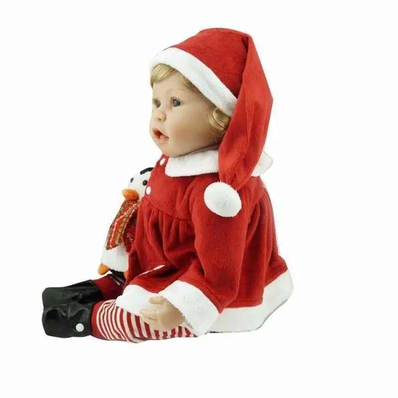 Reborn Baby Doll Alive Nurery Silicone Bebe 22 ''золотые волосы Девочка Малыш игрушка подарок силиконовая кукла Reborn Baby boy