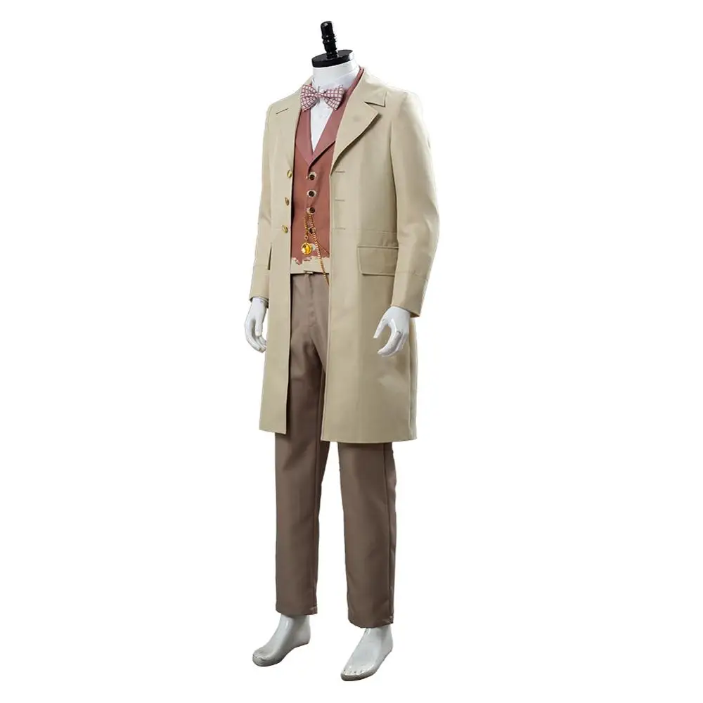 Хороший O мужской s Cospaly Angel Aziraphale костюм куртка пальто-Тренч Костюм Хэллоуин Карнавальный костюм для взрослых мужчин и женщин