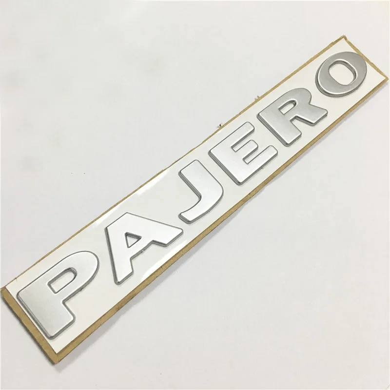 Forten Kingdom 1 шт. слово Fit PAJERO ABS 3D письмо Матовый Серебряный пишущий таблички значок задней двери наклейка на багажник наклейка